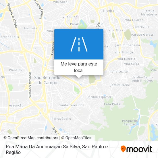Rua Maria Da Anunciação Sa Silva mapa