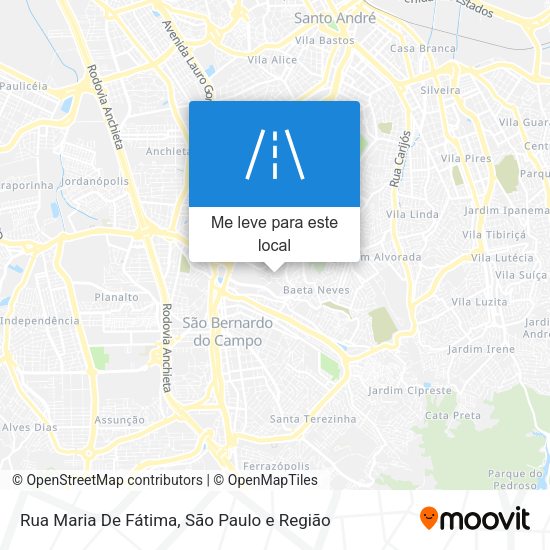 Rua Maria De Fátima mapa