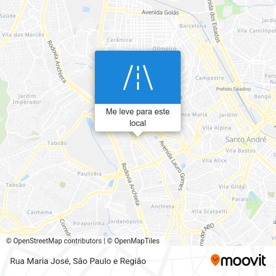 Rua Maria José mapa