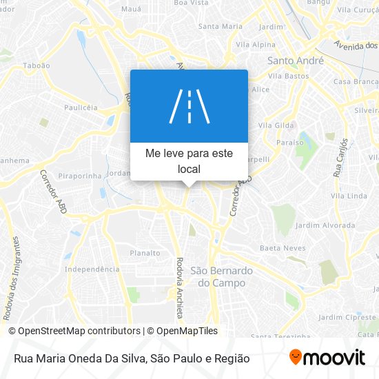Rua Maria Oneda Da Silva mapa