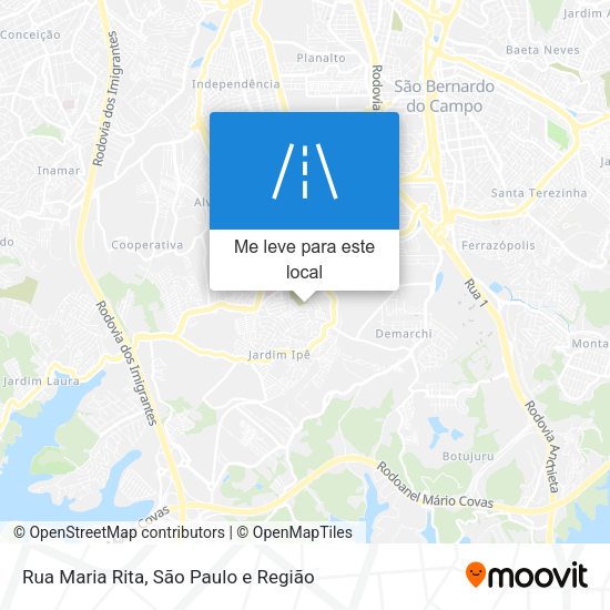 Rua Maria Rita mapa