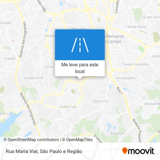 Rua Maria Vial mapa