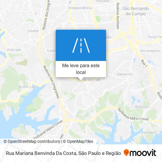 Rua Mariana Benvinda Da Costa mapa