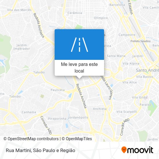 Rua Martini mapa