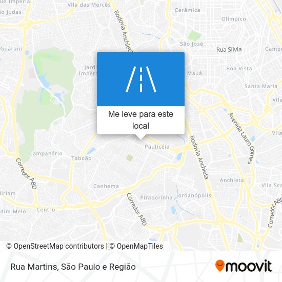 Rua Martins mapa