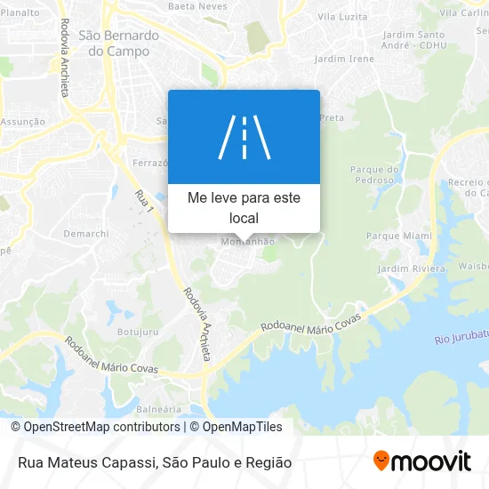 Rua Mateus Capassi mapa