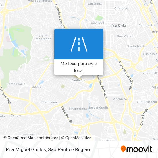 Rua Miguel Guilles mapa