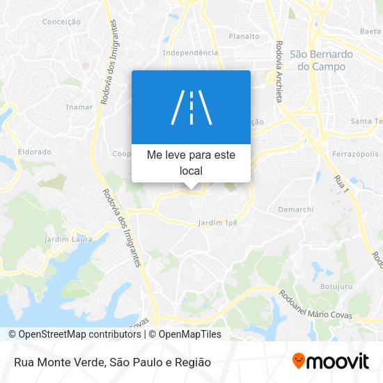 Rua Monte Verde mapa