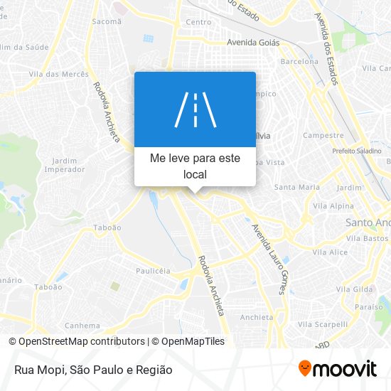 Rua Mopi mapa