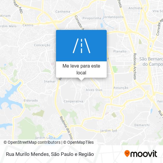 Rua Murilo Mendes mapa