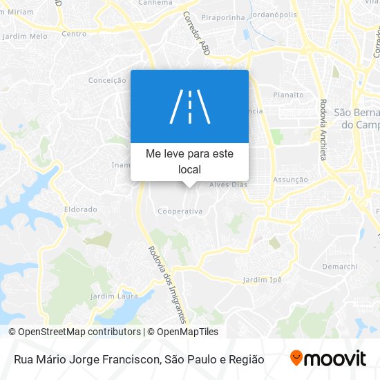 Rua Mário Jorge Franciscon mapa