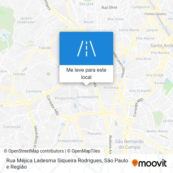 Rua Méjica Ladesma Siqueira Rodrigues mapa