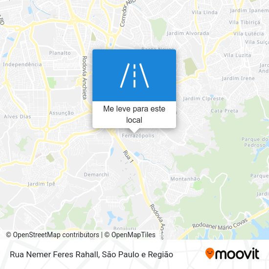 Rua Nemer Feres Rahall mapa