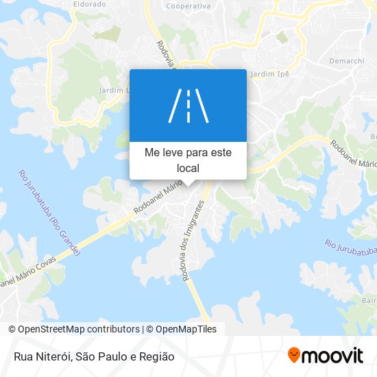 Rua Niterói mapa