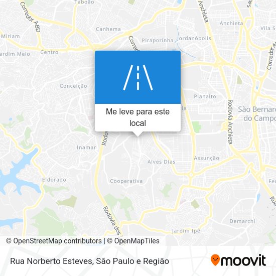Rua Norberto Esteves mapa