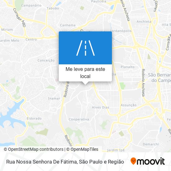 Rua Nossa Senhora De Fátima mapa