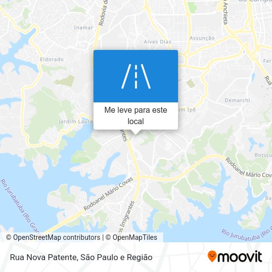 Rua Nova Patente mapa