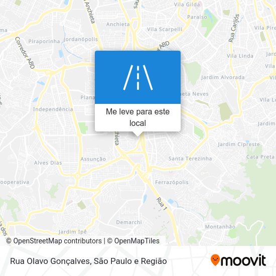 Rua Olavo Gonçalves mapa
