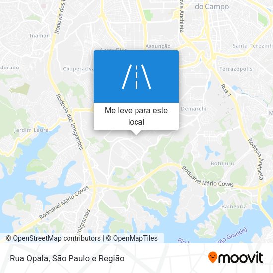Rua Opala mapa