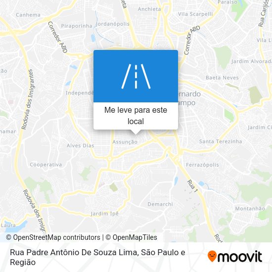 Rua Padre Antônio De Souza Lima mapa