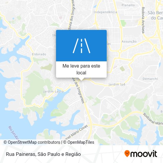 Rua Paineras mapa