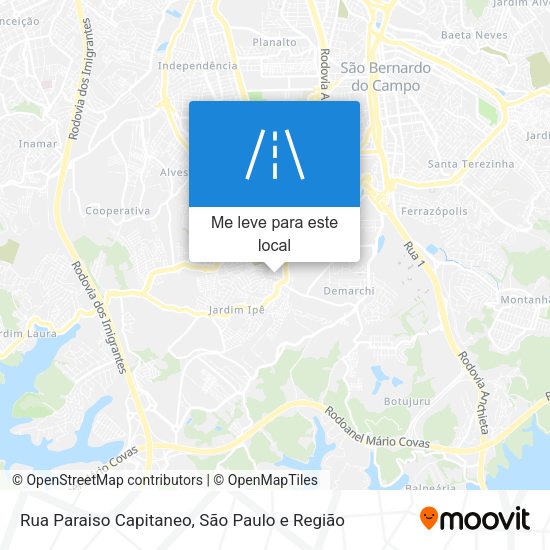 Rua Paraiso Capitaneo mapa