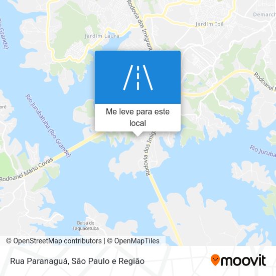 Rua Paranaguá mapa