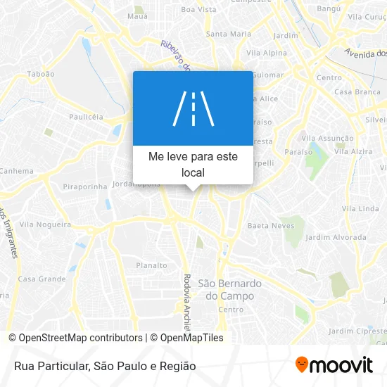 Rua Particular mapa