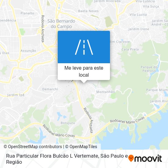 Rua Particular Flora Bulcão L Vertemate mapa
