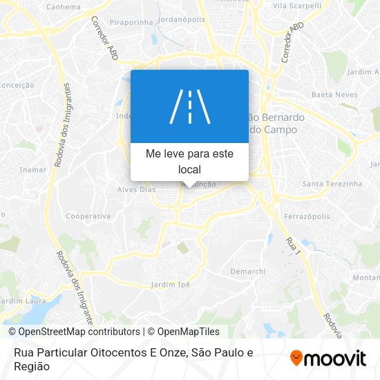 Rua Particular Oitocentos E Onze mapa