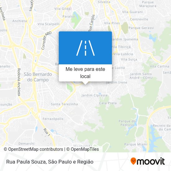 Rua Paula Souza mapa