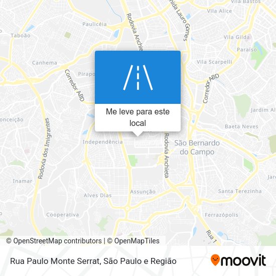 Rua Paulo Monte Serrat mapa