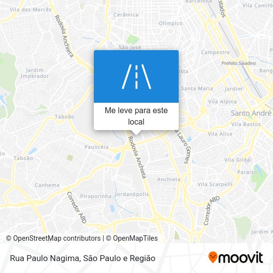 Rua Paulo Nagima mapa
