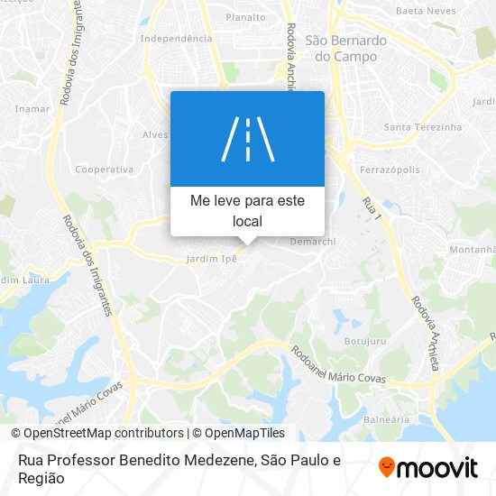 Rua Professor Benedito Medezene mapa