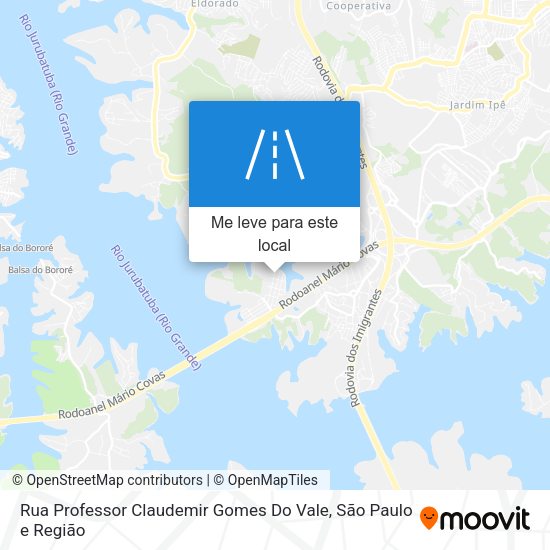 Rua Professor Claudemir Gomes Do Vale mapa