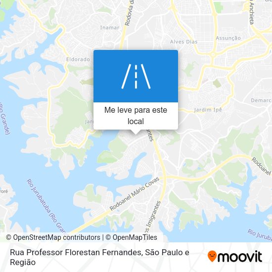 Rua Professor Florestan Fernandes mapa
