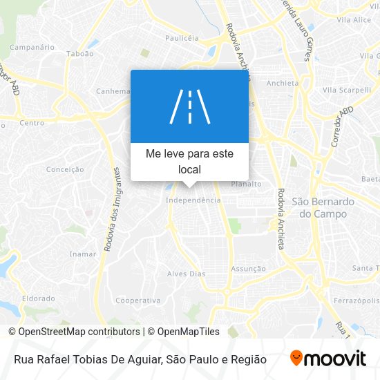 Rua Rafael Tobias De Aguiar mapa