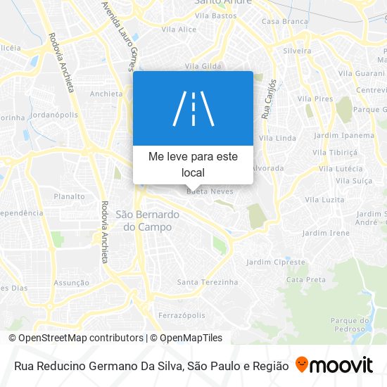 Rua Reducino Germano Da Silva mapa