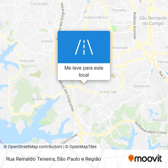 Rua Reinaldo Teixeira mapa