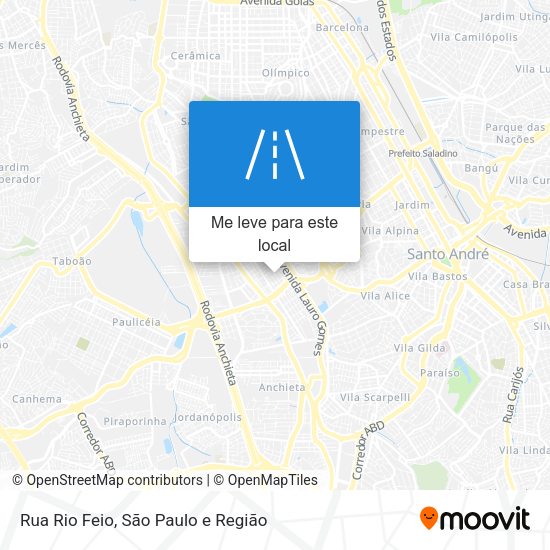 Rua Rio Feio mapa