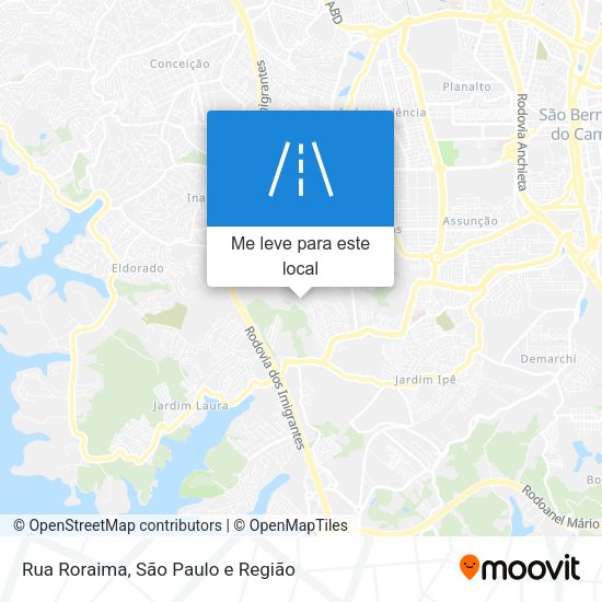 Rua Roraima mapa