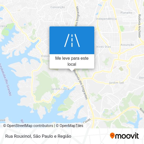 Rua Rouxinol mapa