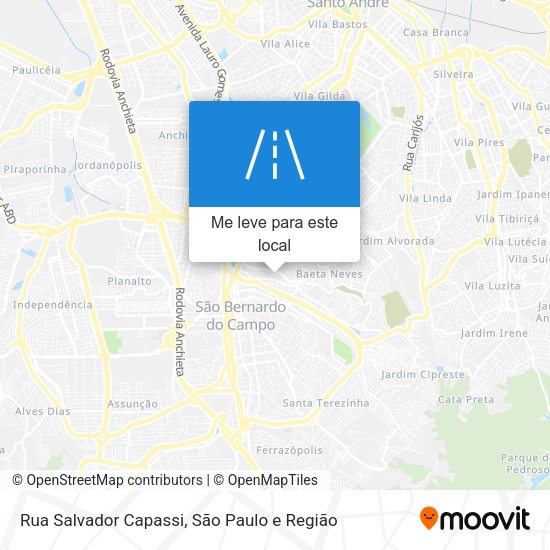 Rua Salvador Capassi mapa
