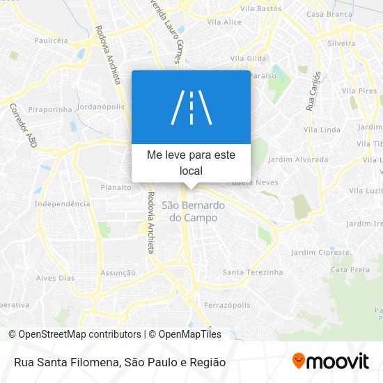 Rua Santa Filomena mapa