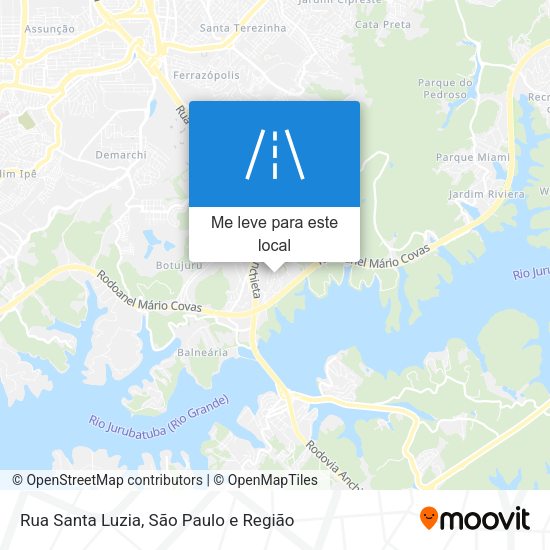 Rua Santa Luzia mapa