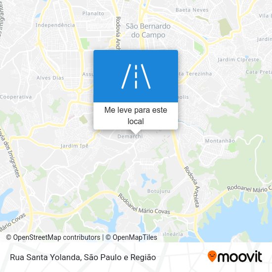 Rua Santa Yolanda mapa