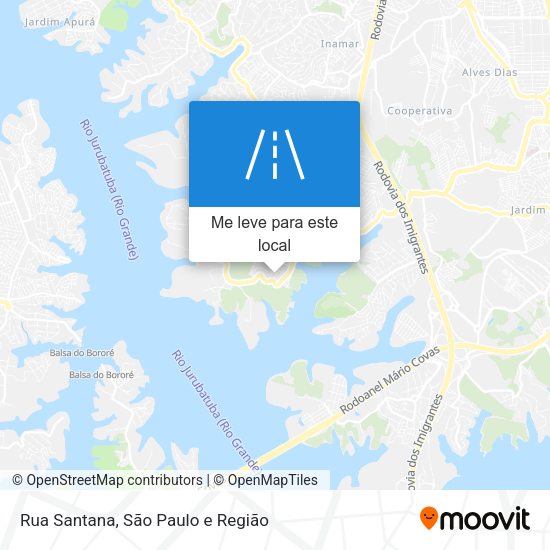 Rua Santana mapa