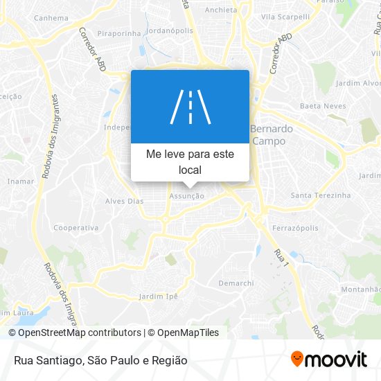 Rua Santiago mapa