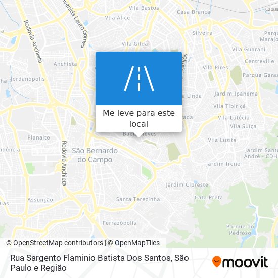 Rua Sargento Flaminio Batista Dos Santos mapa