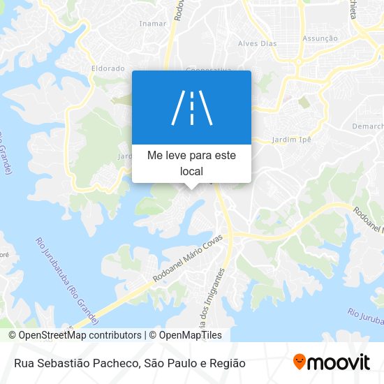 Rua Sebastião Pacheco mapa